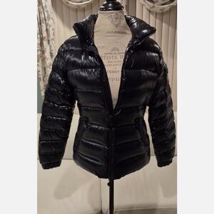 Women's Moncler Bady Giubbotto Goose Down Black Puffer Jacket Size 3